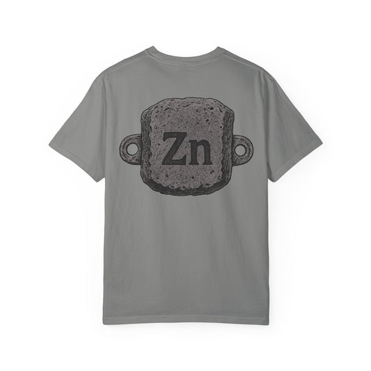 Sacrificial Anode T-Shirt – Zinc Edition on Comfort Colors Granite