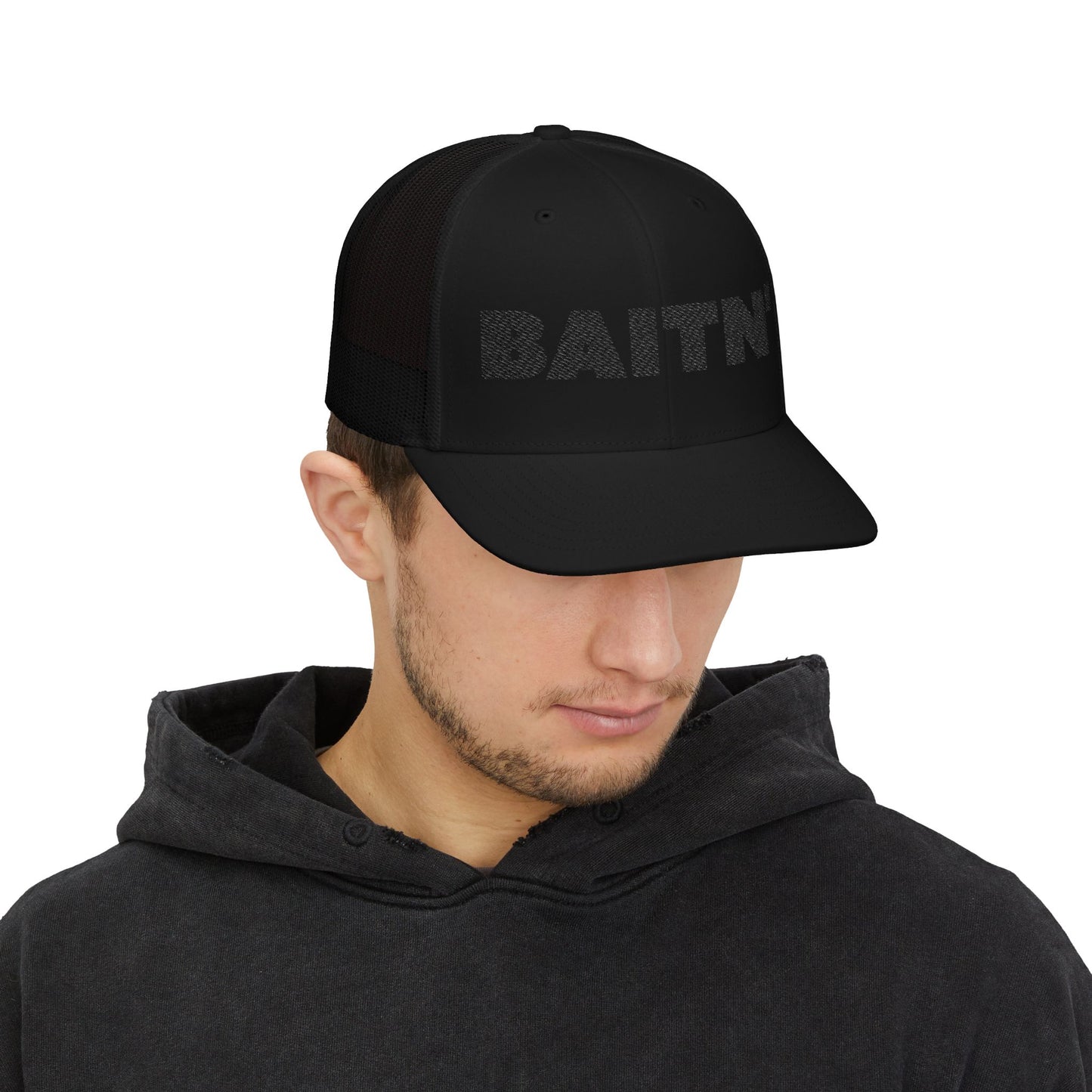 BAITN’ Blackout Trucker Hat – Richardson 112 Snapback