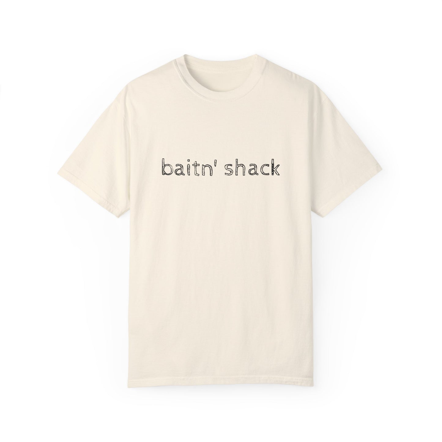 Unisex Garment-Dyed T-shirt - ‘Baitn’ Shack’ Casual Tee for Fishing Lovers