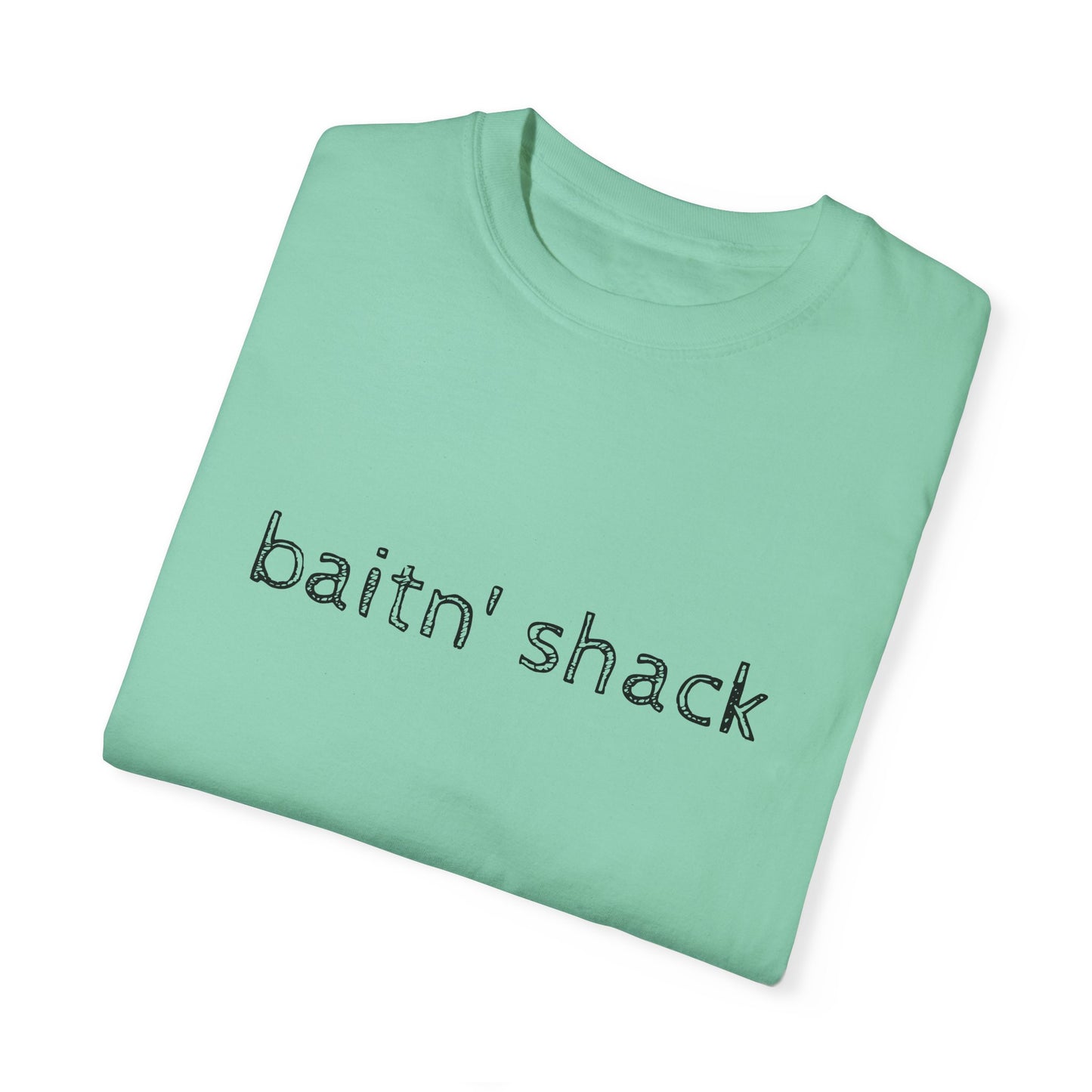 Unisex Garment-Dyed T-shirt - ‘Baitn’ Shack’ Casual Tee for Fishing Lovers