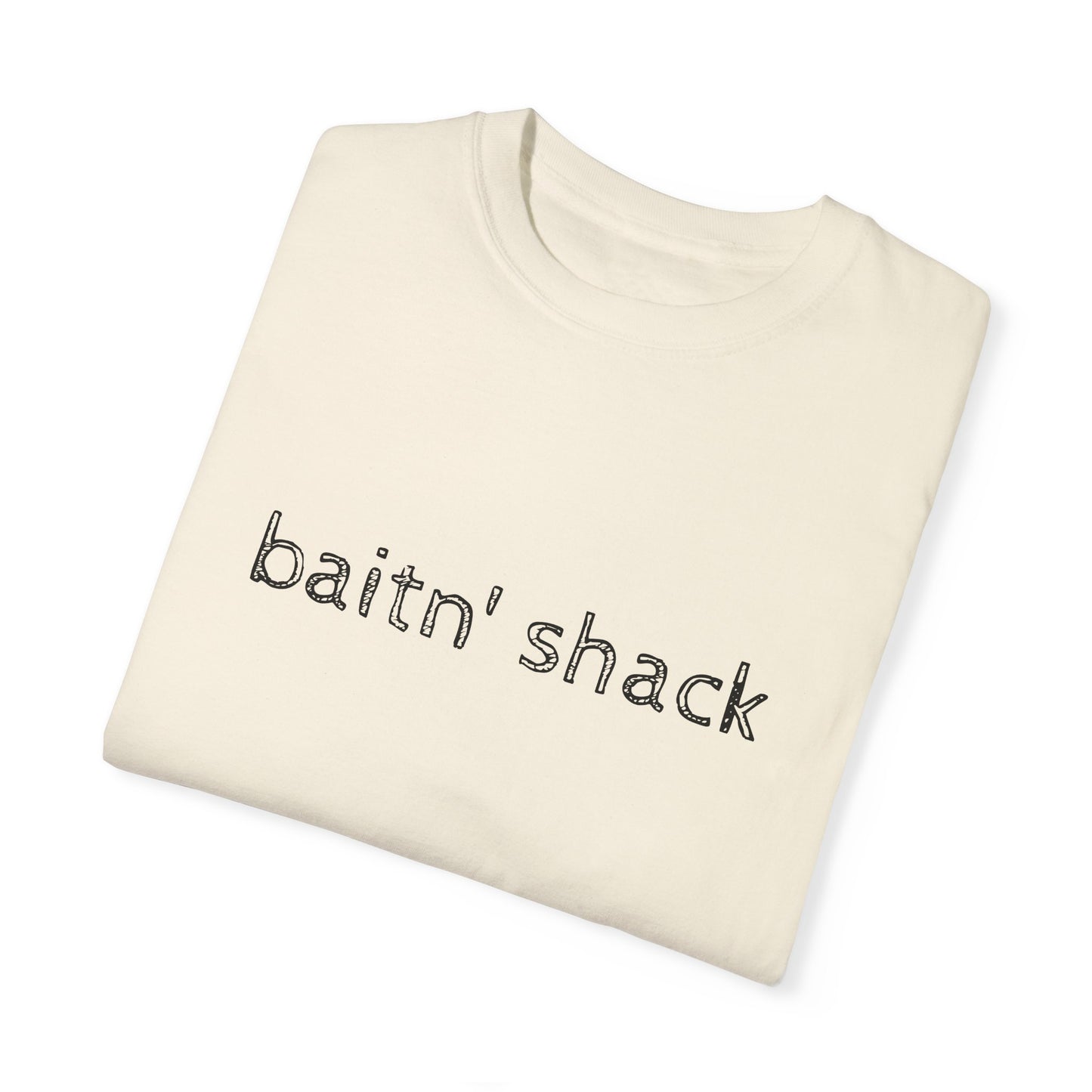 Unisex Garment-Dyed T-shirt - ‘Baitn’ Shack’ Casual Tee for Fishing Lovers