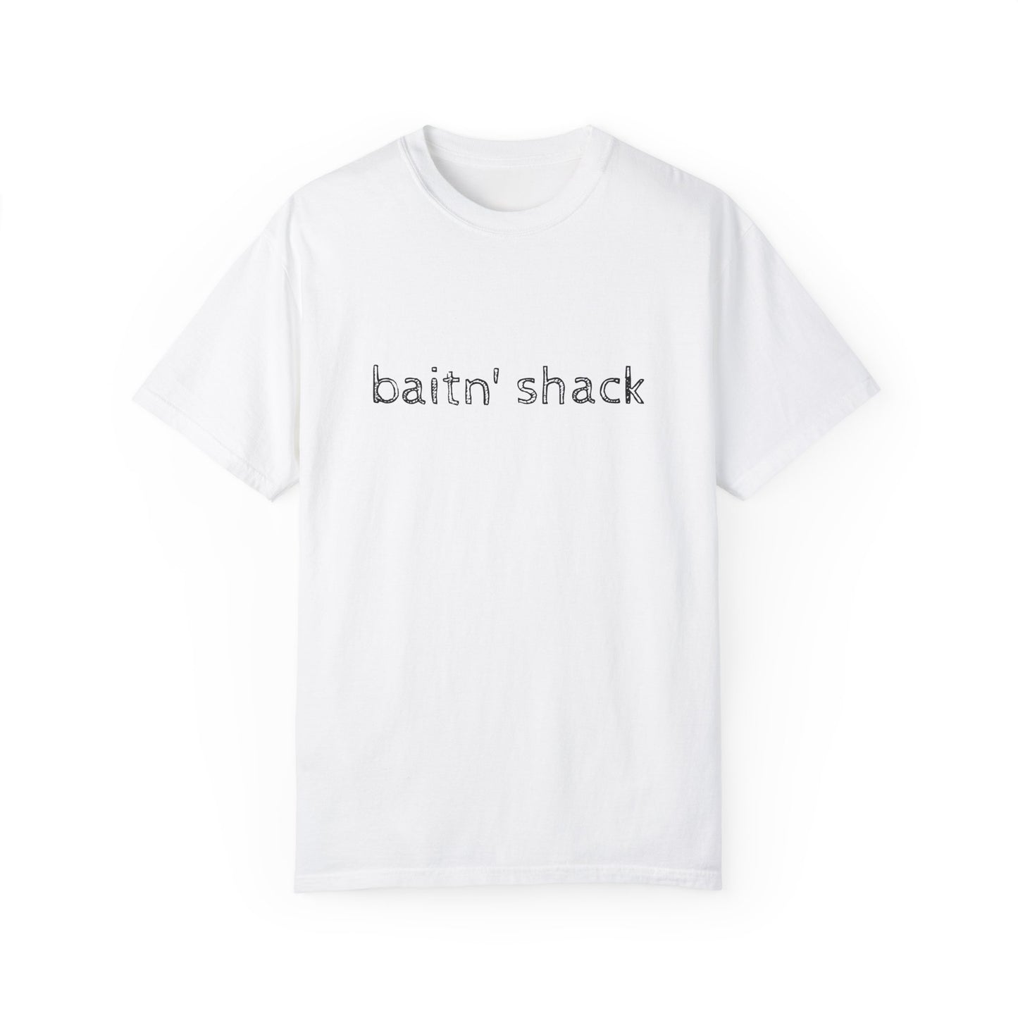 Unisex Garment-Dyed T-shirt - ‘Baitn’ Shack’ Casual Tee for Fishing Lovers