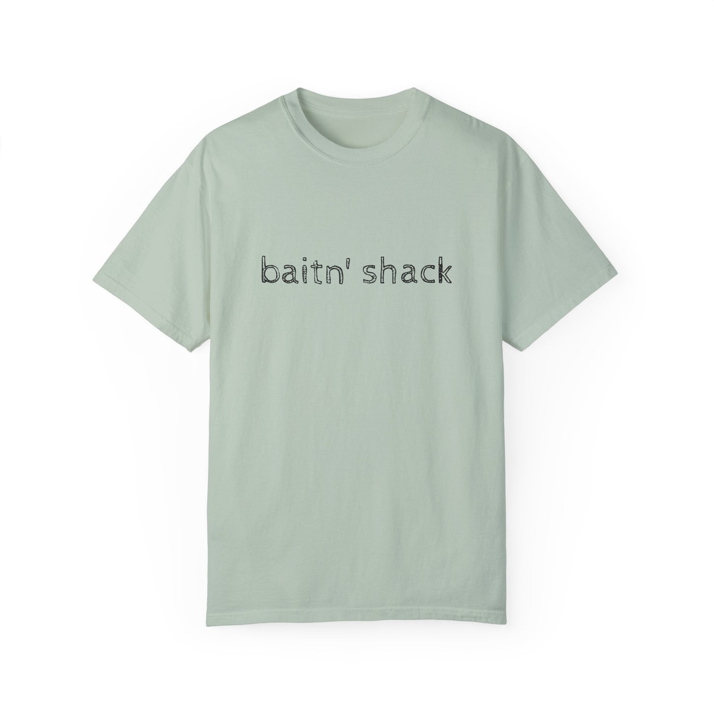 Unisex Garment-Dyed T-shirt - ‘Baitn’ Shack’ Casual Tee for Fishing Lovers