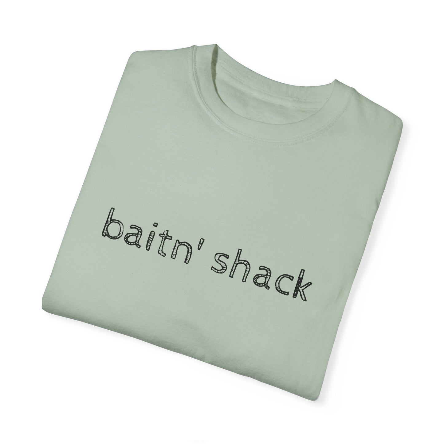 Unisex Garment-Dyed T-shirt - ‘Baitn’ Shack’ Casual Tee for Fishing Lovers